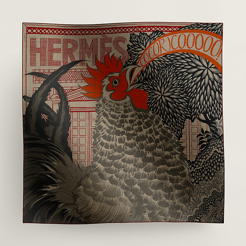 Cocoricooooo! scarf 100 | Hermès UK